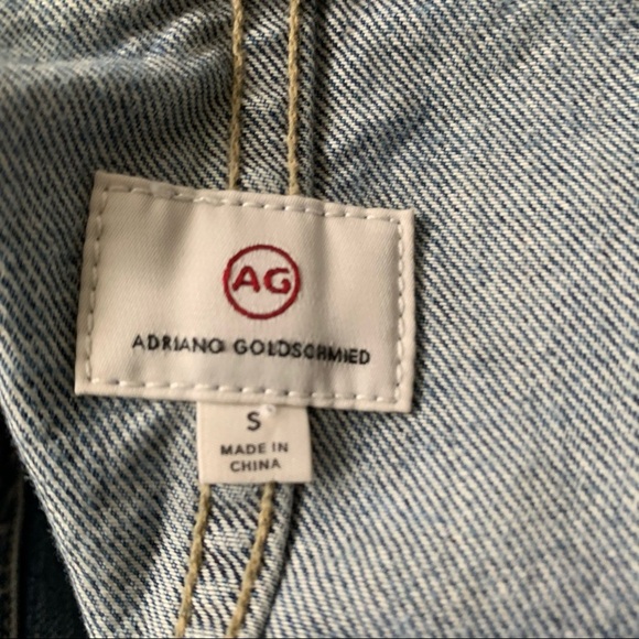 NEW Adriano Goldschmied Andy Denim Trucker Jacket Blue Small - Picture 11 of 12